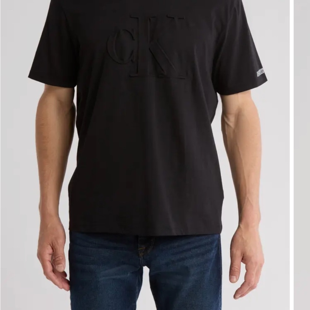 Calvin Klein Charcoal Logo Tee
